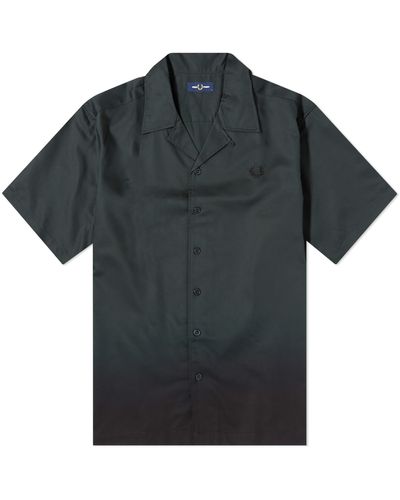 Fred Perry Ombre Vacation Shirt - Black