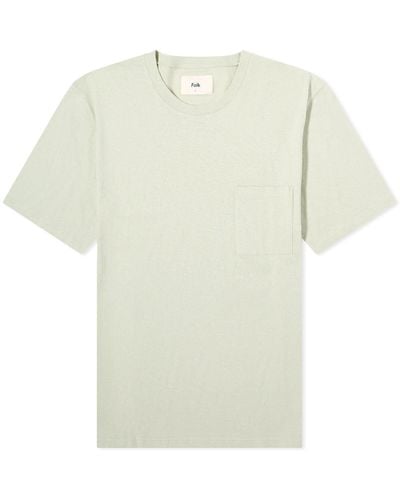 Folk Pocket Nep Assembly T-Shirt - Green