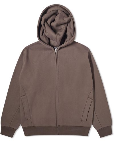 Lady White Co. Lady Co. Heavyweight Zip Hoodie - Brown
