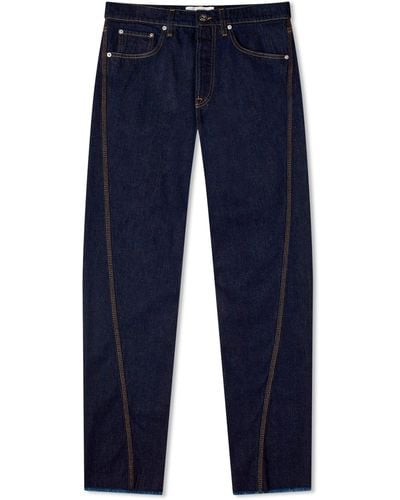 Lanvin Twisted Denim Jeans - Blue