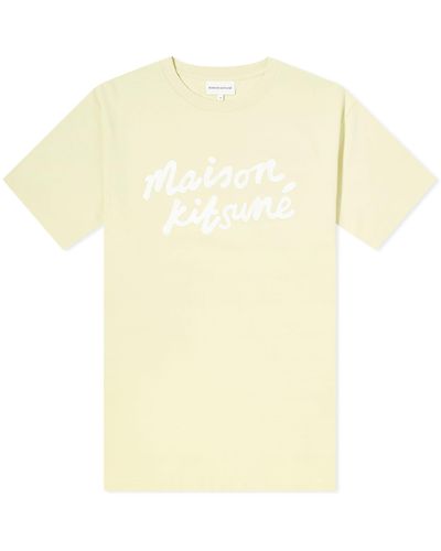 Maison Kitsuné Handwriting Comfort T-Shirt - Yellow