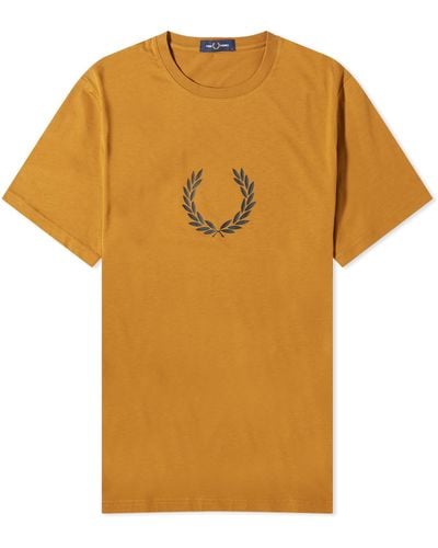 Fred Perry Laurel Wreath T-Shirt - Yellow