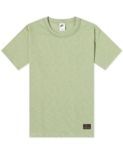 Nike Life Short Sleeve Knit Top - Green