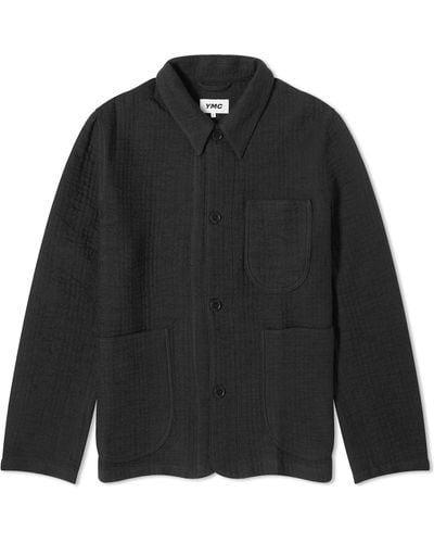 YMC Seesucker Labour Chore Jacket - Black
