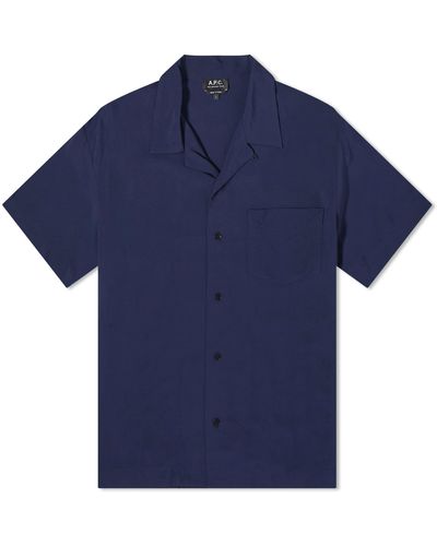 A.P.C. Lloyd Vacation Shirt - Blue