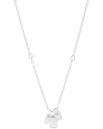 Gucci Tag Charm Necklace - Metallic