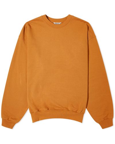 AURALEE Super High Gauze Sweatshirt - Orange