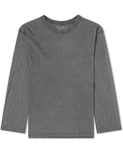 mfpen Long Sleeve New Rib T-Shirt - Grey