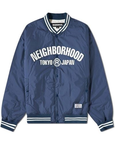 Neighborhood Bb Varsity Jacket - Blue
