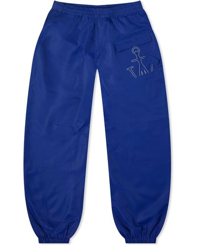 JW Anderson Twisted Logo Trouser - Blue