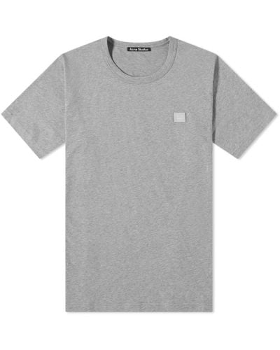 Acne Studios Nash Face T-Shirt - Gray