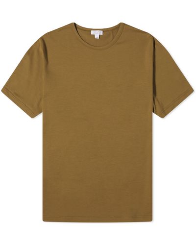 Sunspel Classic Crew Neck T-Shirt - Green