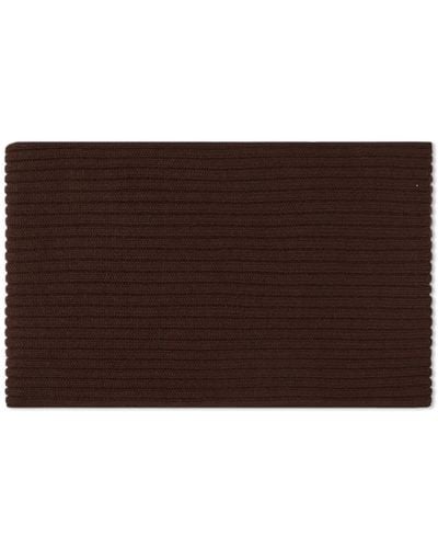 Margaret Howell Chunky Rib Scarf - Brown