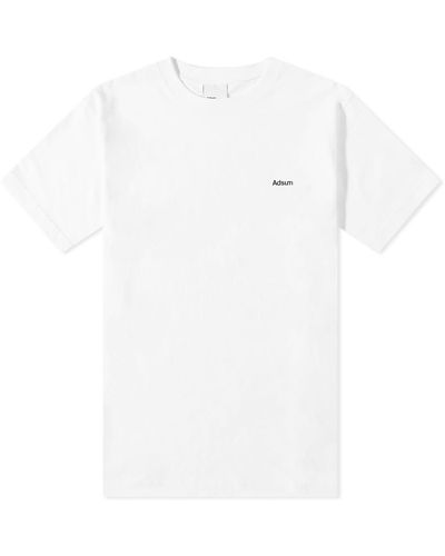 Adsum Long Shadow Back Print T-shirt - White