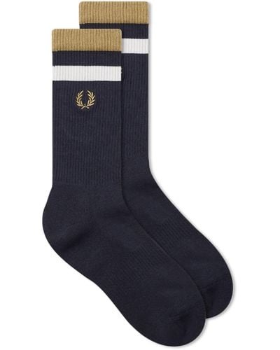 Fred Perry Bold Tipped Socks - Blue