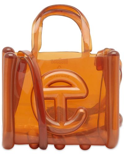 Melissa X Telfar Small Jelly Shopper Bag - Orange