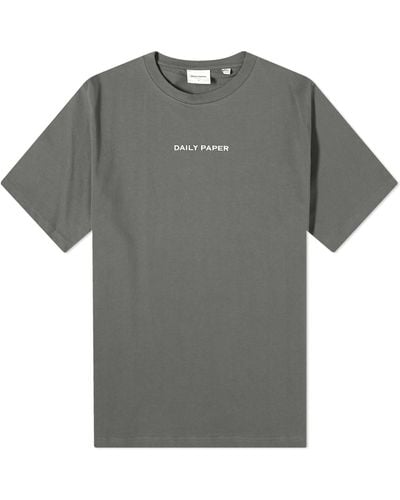 Daily Paper Logotype Short Sleeve T-Shirt - Grey