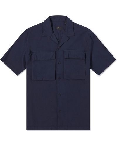 Belstaff Caster Short Sleeve Shirt - Blue