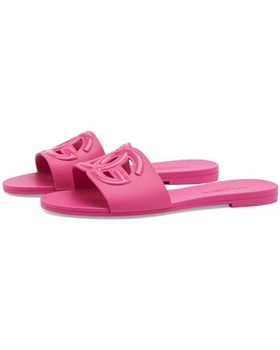 Dolce & Gabbana Logo Sandals - Pink