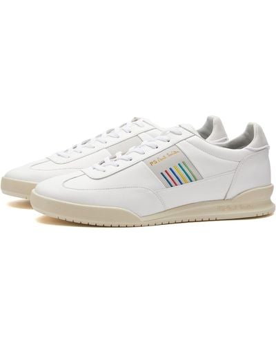 Paul Smith Dover Side Stripe Trainers - White