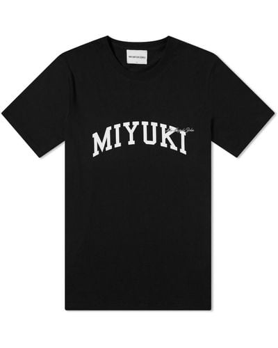 MKI Miyuki-Zoku University Logo T-Shirt - Black
