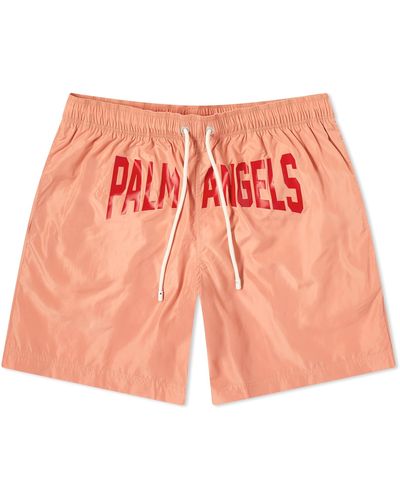 Palm Angels Pa City Swim Shorts - Red