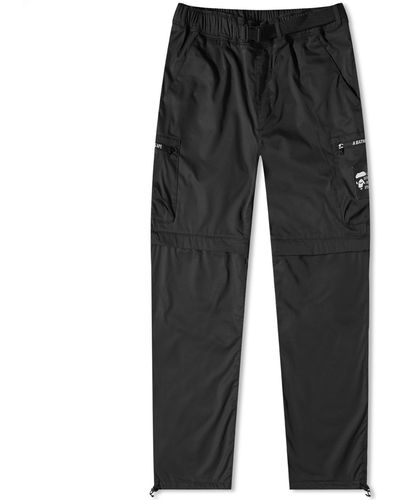 A Bathing Ape Side Pocket Detachable Relaxed Fit Pant - Grey