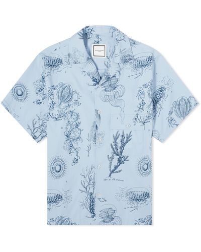 WOOYOUNGMI Marine Print Vacation Shirt - Blue