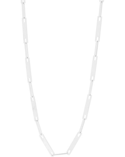 Saint Laurent Multi Plaque Necklace - White