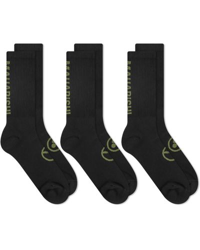 Maharishi Miltype Peace Sport Sock - Black