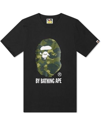 A Bathing Ape Colour Camo By Bathing Ape T-Shirt X - Black