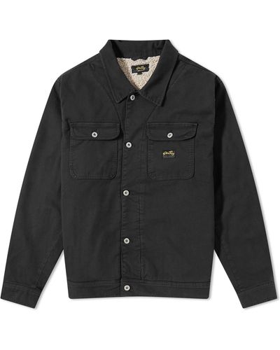 Stan Ray Lined Trucker Jacket - Black