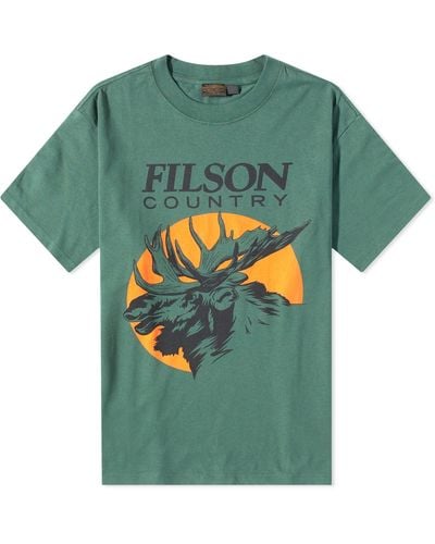 Filson Pioneer Moose T-Shirt - Green