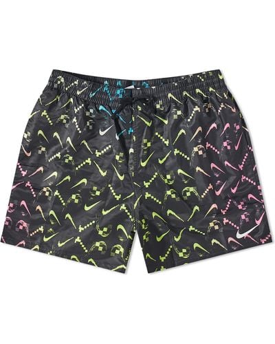 Nike Digi Swoosh Ombre Lap 5" Shorts - Gray