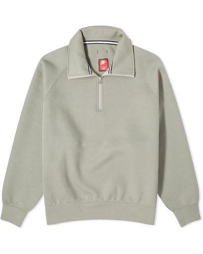 Nike Tech Fleece Half-Zip Sweat - Grey