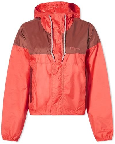 Columbia Flash Challenger Cropped Windbreaker - Red