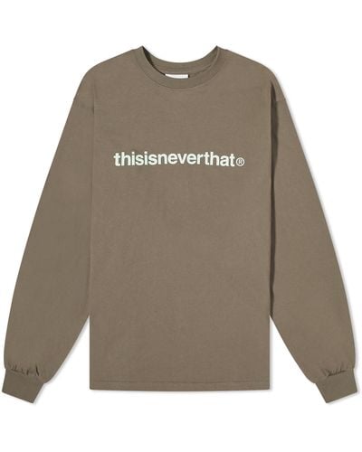 thisisneverthat T-Logo Long Sleeve T-Shirt - Gray