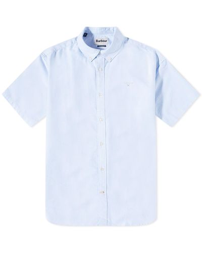 Barbour Short Sleeve Oxford Shirt - Blue
