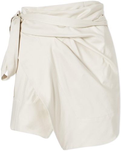 Isabel Marant Berenice Jersey Mini Skirt - Natural