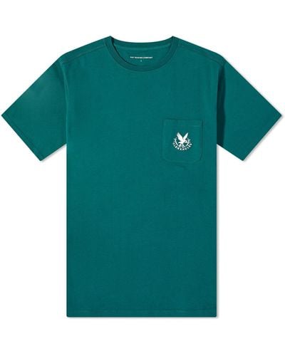 Pop Trading Co. X Gleneagles By End. Logo Pocket T-Shirt - Green