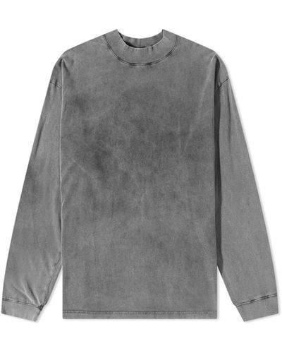 Acne Studios Enick Vintage Long Sleeve T-Shirt - Grey