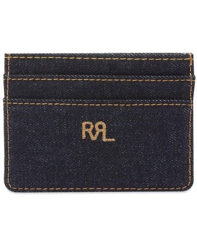 RRL Denim Card Holder - Blue
