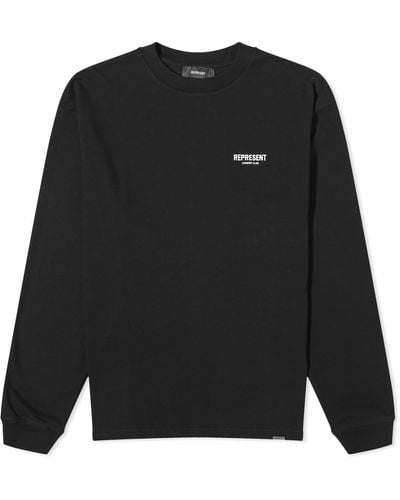 Represent Owners Club Long Sleeve T-Shirt - Black