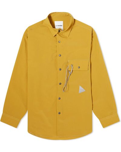 and wander Dry Breathable Shirt - Yellow