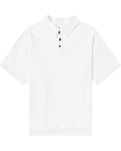 Monitaly French Terry Polo Shirt - White