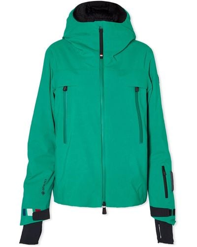 3 MONCLER GRENOBLE Chanavey Hooded Ski Jacket - Green