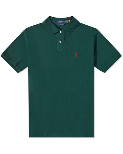 Polo Ralph Lauren Cusotm Slim Fit Polo Shirt - Green