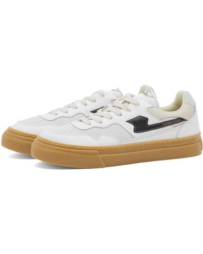 Stepney Workers Club Pearl S-Strike Leather Mix Sneakers - White