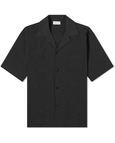 John Elliott Solid Camp Shirt - Black