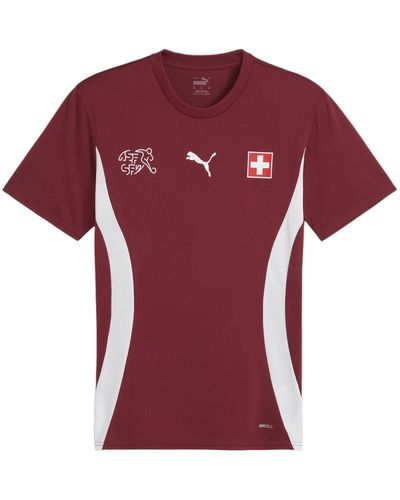 PUMA Replicas - T-Shirts - Nationalteams Schweiz Prematch Shirt EM 2024 - Rot